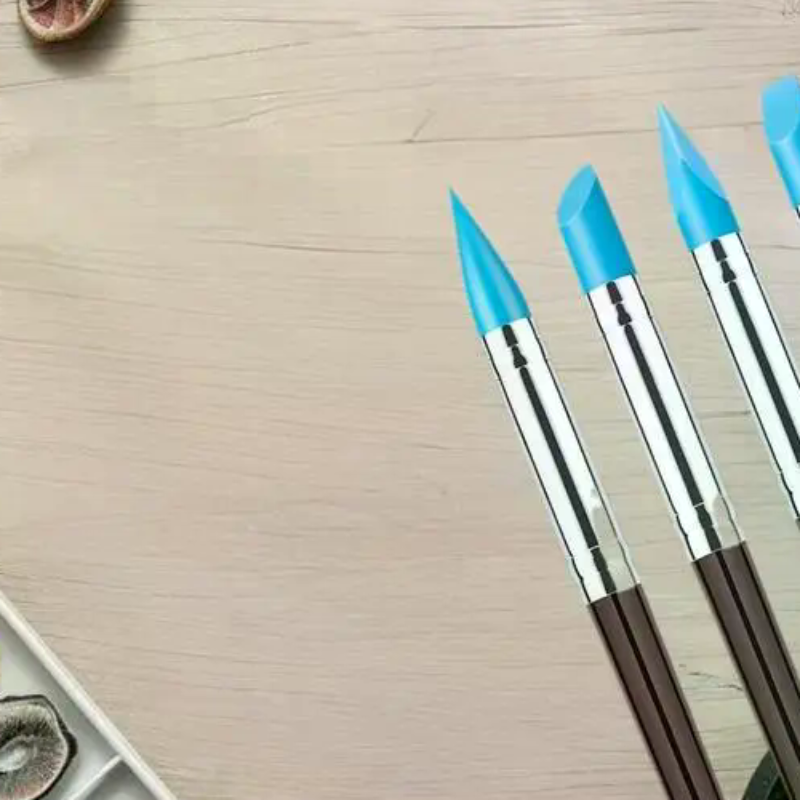 Nail Art Dotting Tool - 5/10Pcs Silicone Clay Sculpting Tool For