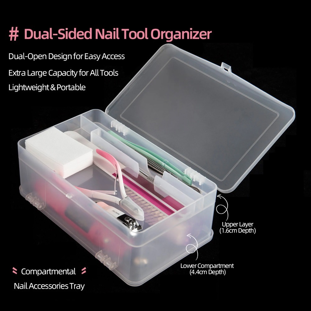 Dual-Open 2-Tier Super Capacit - Nail Fan Brush recensie en prijs