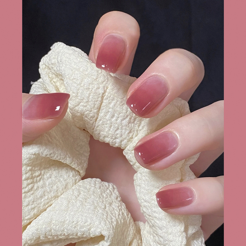 24Pcs Simple Short Gradient Na - Nail Art Simple Elegant recensie en prijs