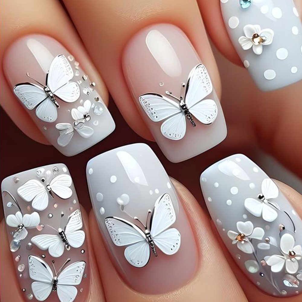 24pcs/set Medium long square f - Nail Art Aesthetic recensie en prijs