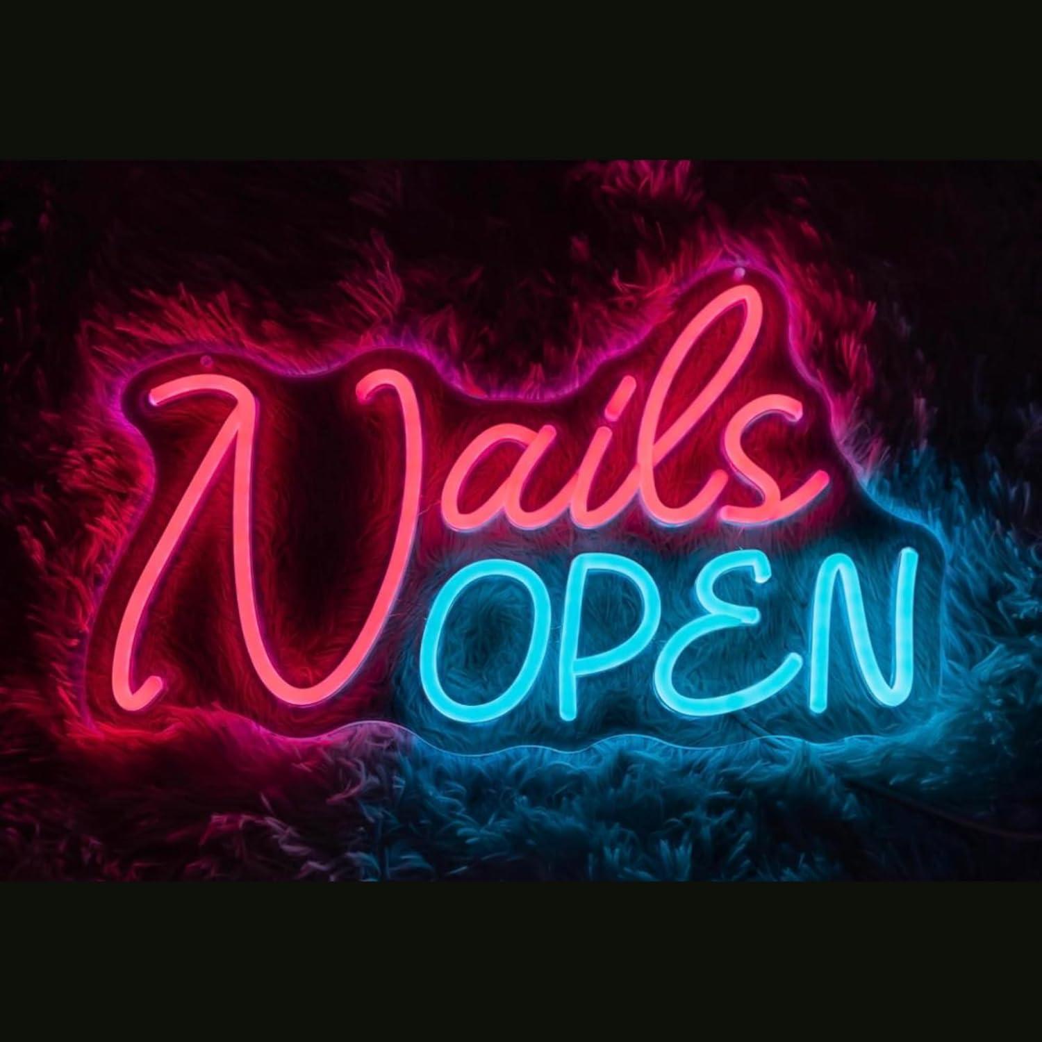 Nails Open Neon Sign USB Dimma - Nail Art Nail Art recensie en prijs