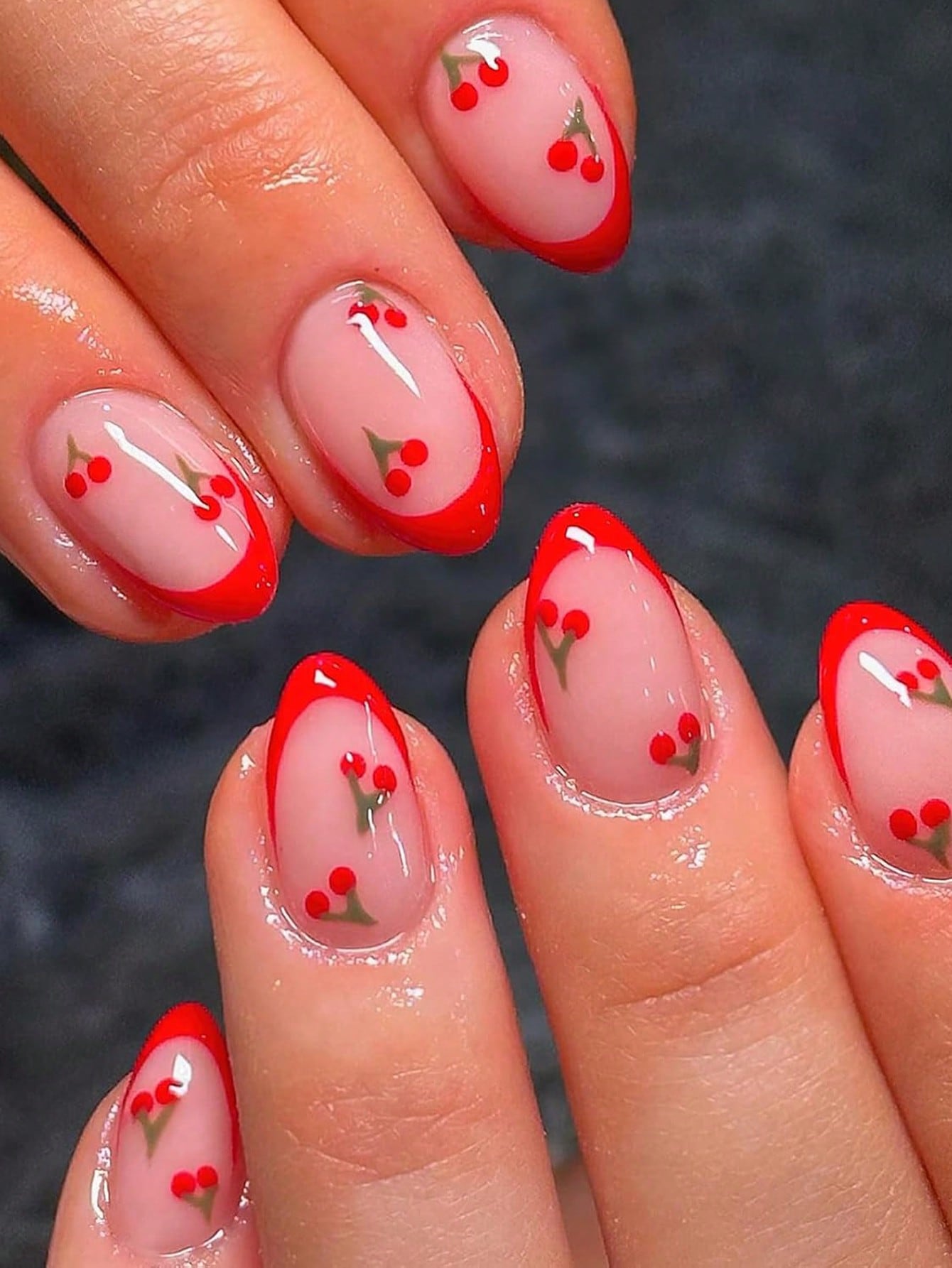 French Sakura Press On Nails 2 - Nail Art Red recensie en prijs