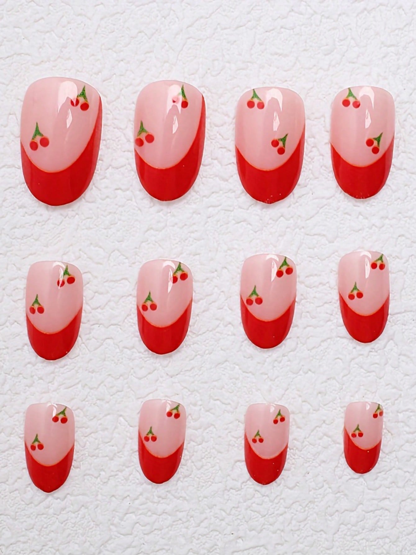 French Sakura Press On Nails 2 - Nail Art Red recensie en prijs