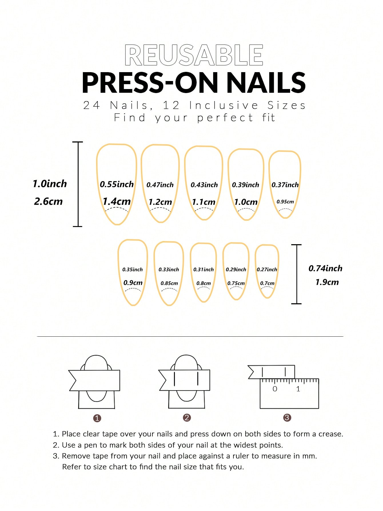 French Sakura Press On Nails 2 - Nail Art Red recensie en prijs