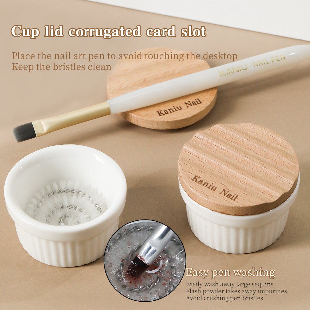 KANIU Smooth Brush Cleaner Cup - Nail Fan Brush recensie en prijs