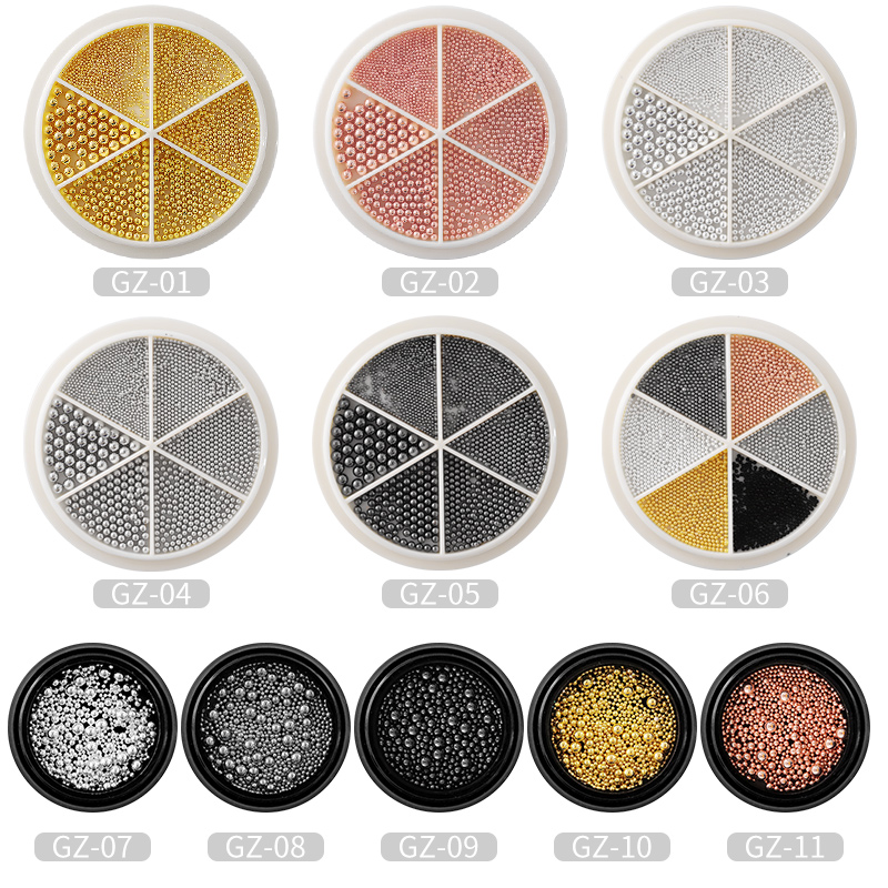 1Box Mix Size Stainless Steel  - Nail Art Rose Gold recensie en prijs