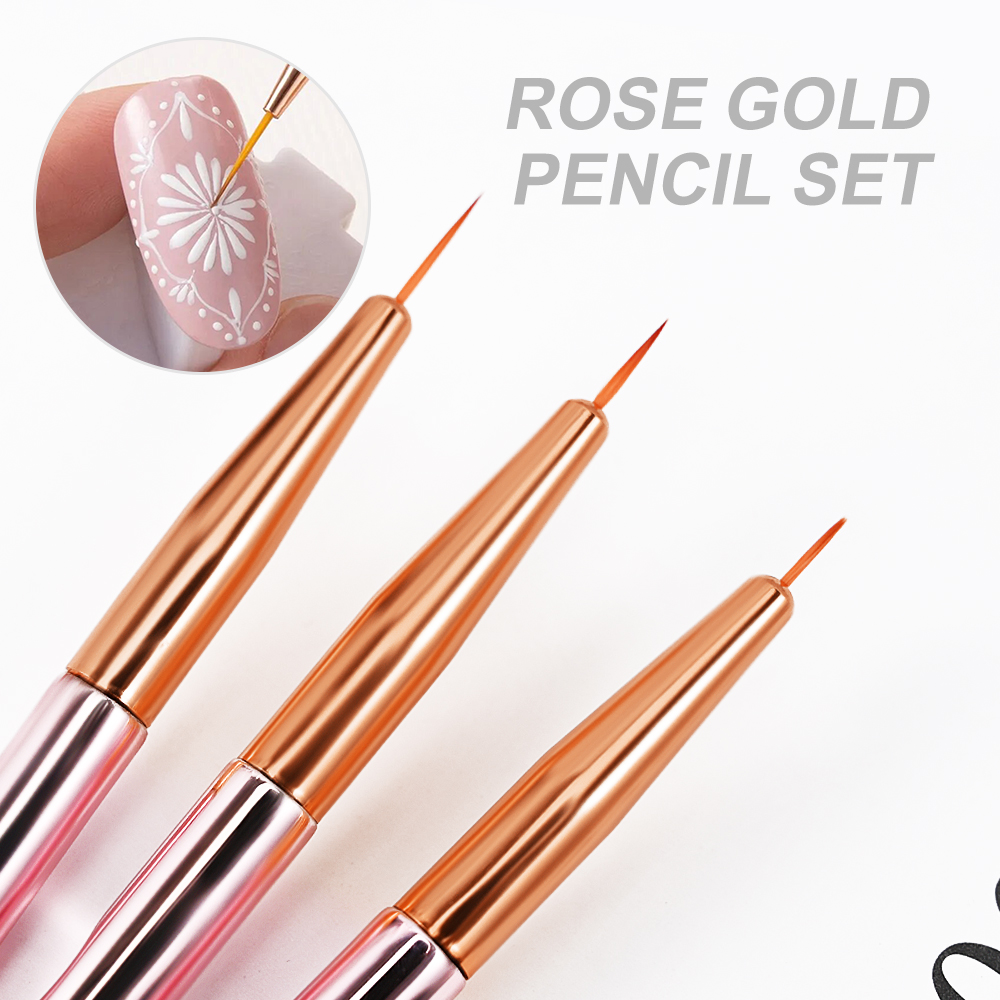 3/5Pcs/set Rose Gold  Nail Art - Nail Art Rose Gold recensie en prijs