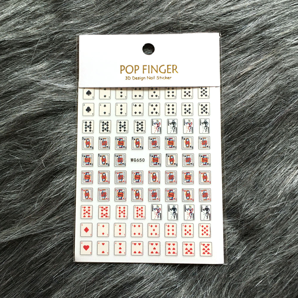3D Poker Design Nail Art Stick - Nail Art Queen Of Hearts recensie en prijs