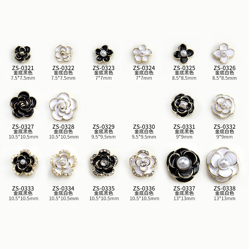 10PCS Bright White Black Dimao - Nail Art Rose Gold recensie en prijs