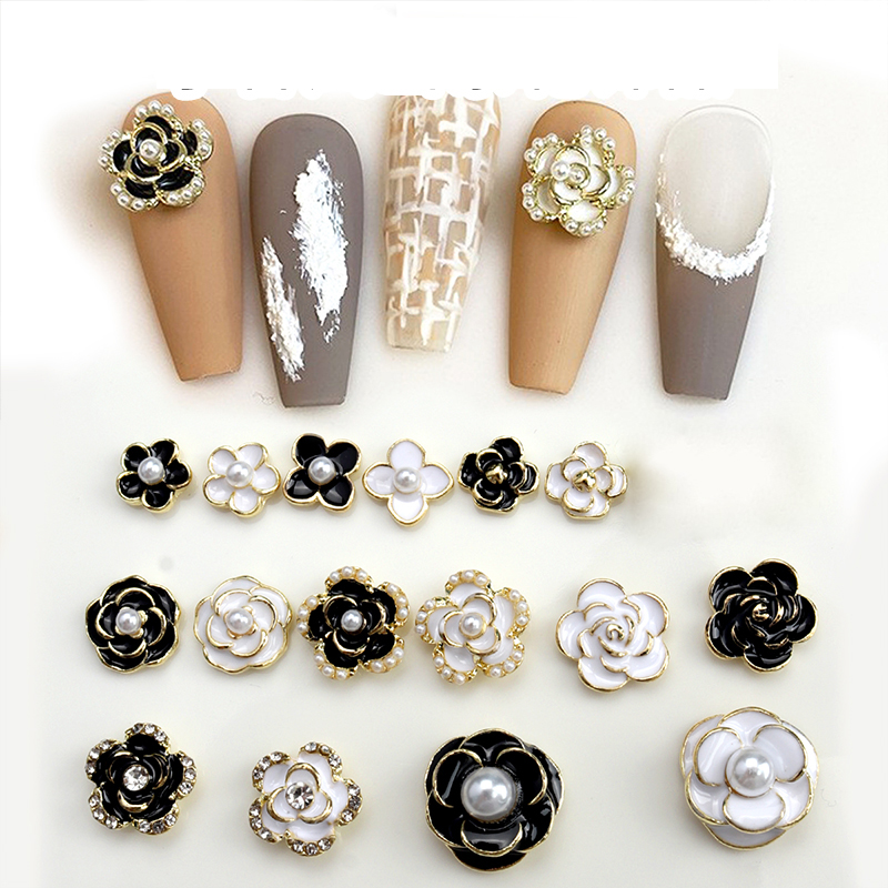 10PCS Bright White Black Dimao - Nail Art Rose Gold recensie en prijs