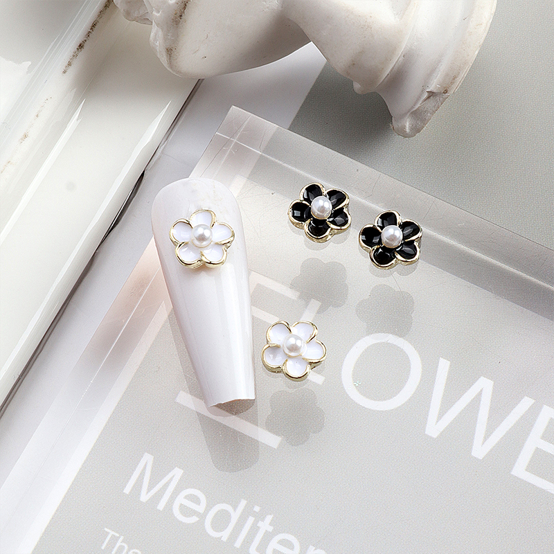 10PCS Bright White Black Dimao - Nail Art Rose Gold recensie en prijs