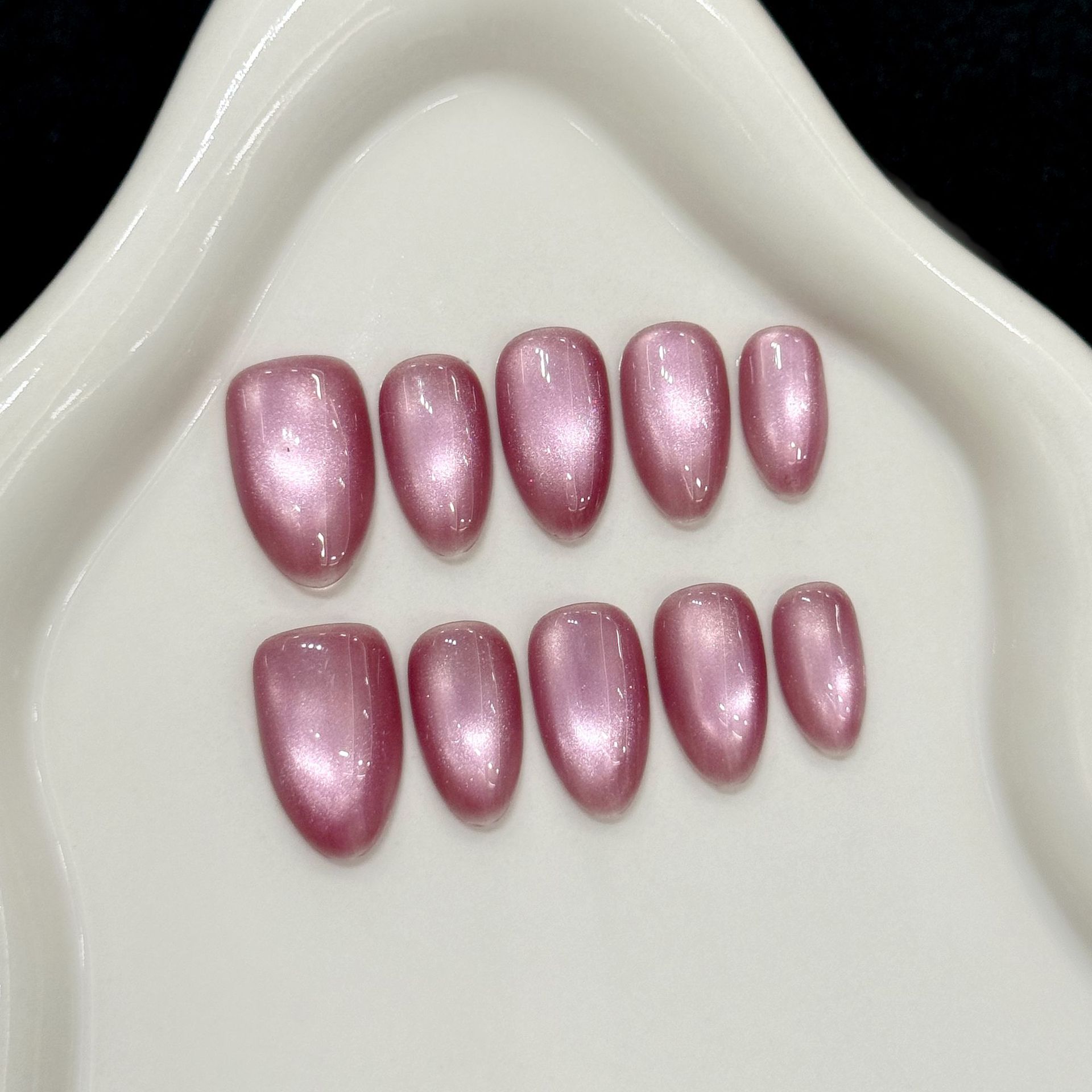 10pcs Pure Hand Pressed Short  - Nail Art Simple Elegant recensie en prijs