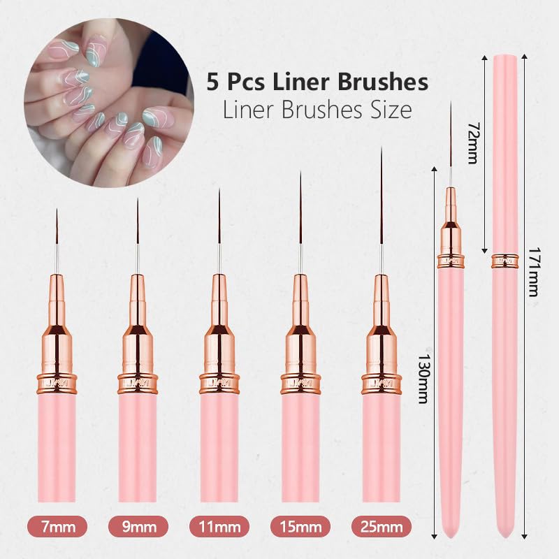 62Pcs Nail Art Brushes Tools,5 - Nail Art Dotting Tool recensie en prijs