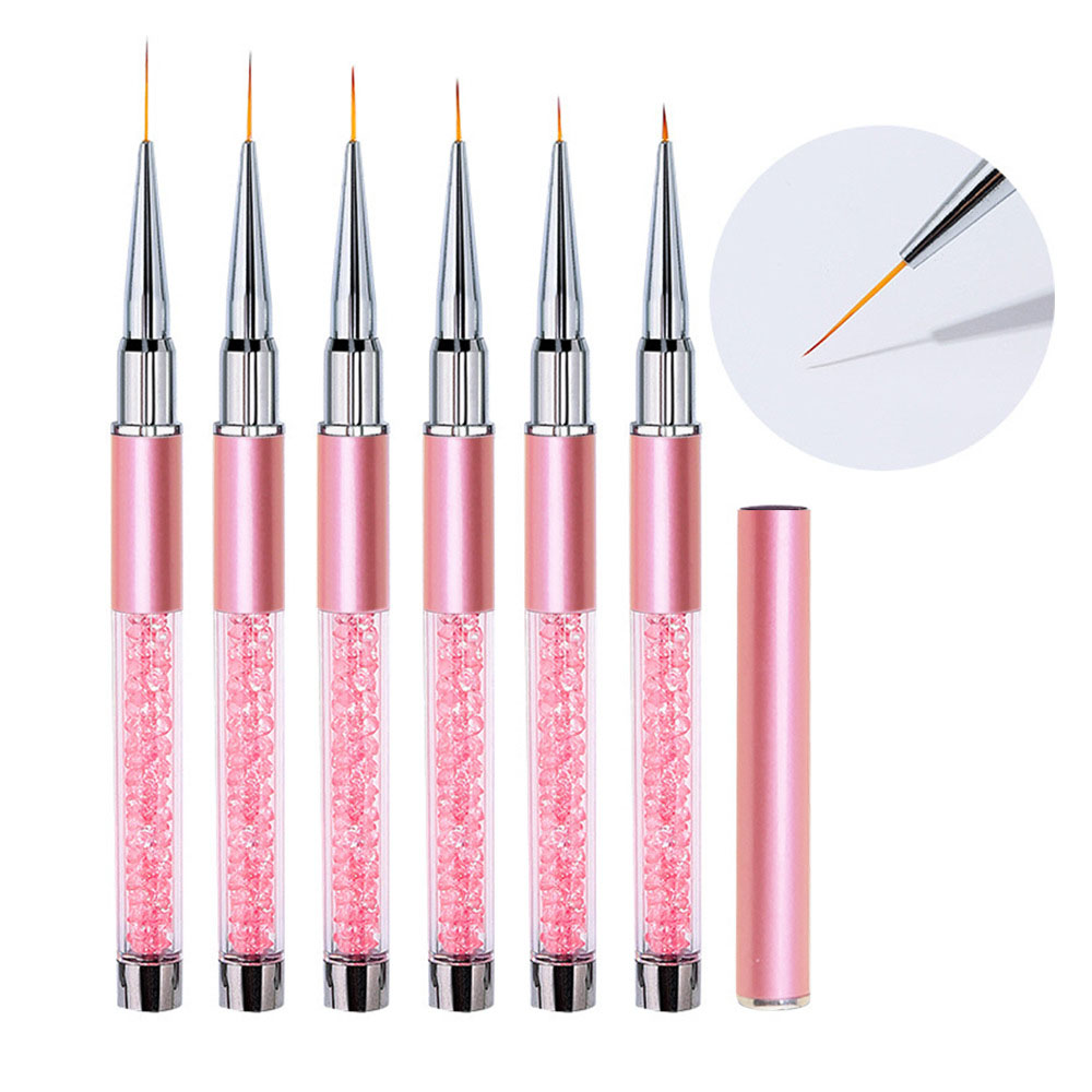 6pcs/Set Acrylic French Stripe - Nail Fan Brush recensie en prijs