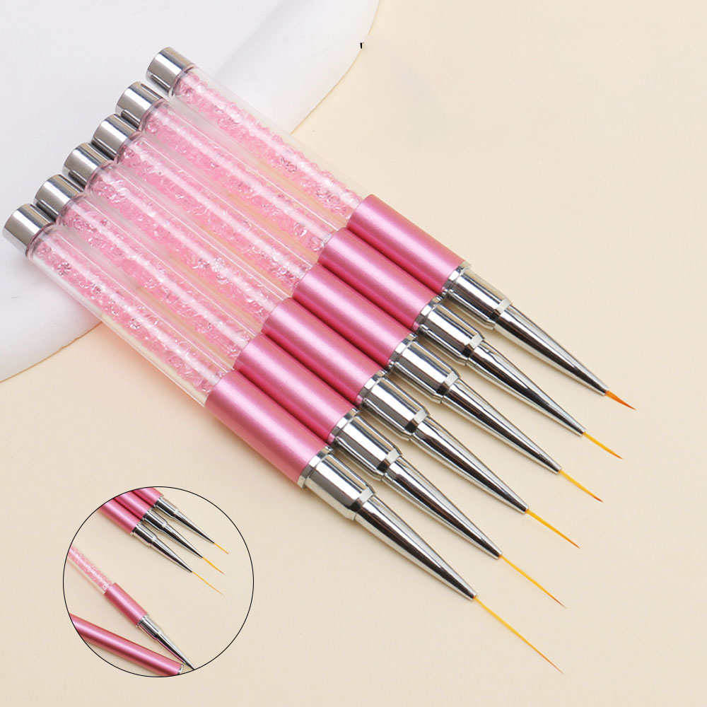 6pcs/Set Acrylic French Stripe - Nail Fan Brush recensie en prijs