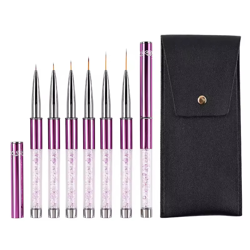 6pcs/Set Acrylic French Stripe - Nail Fan Brush recensie en prijs