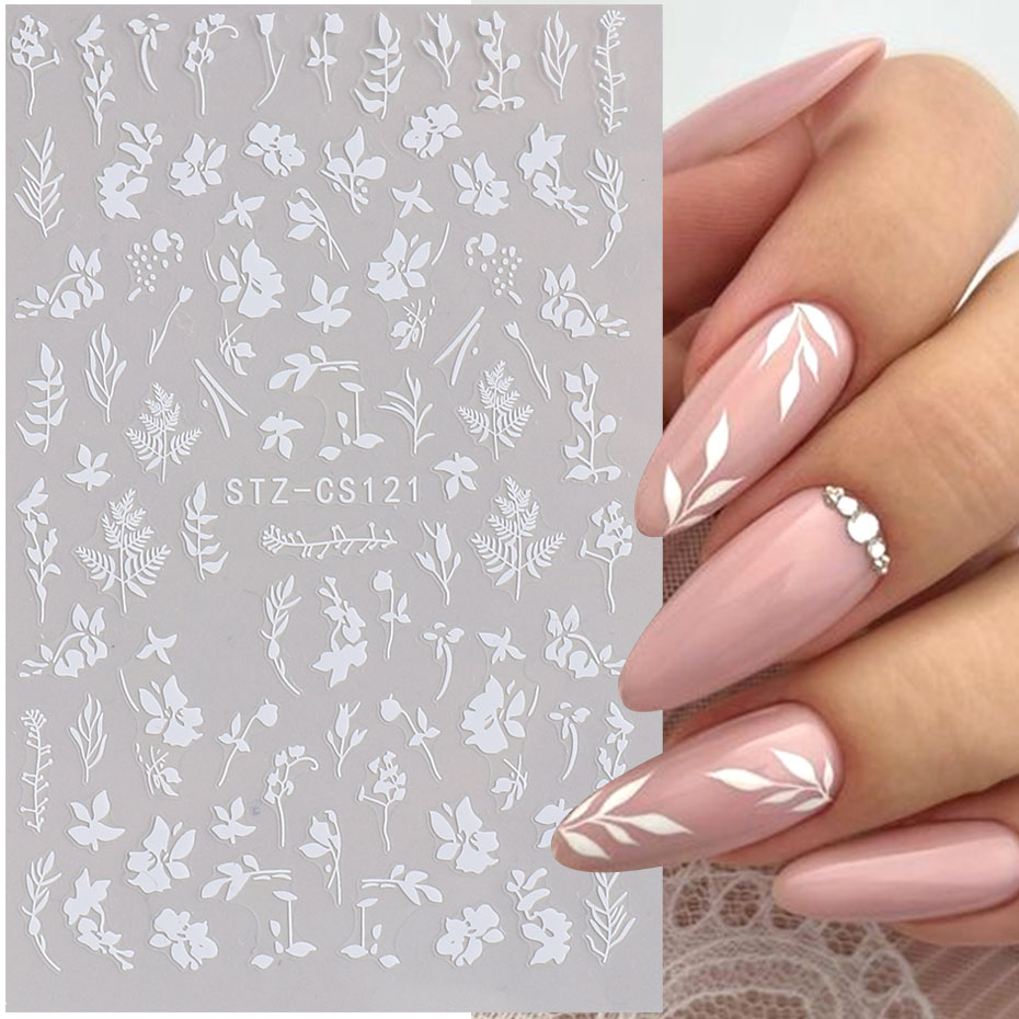 2pcs 3D Simple Floral Leaf Nai - Nail Art Simple Elegant recensie en prijs