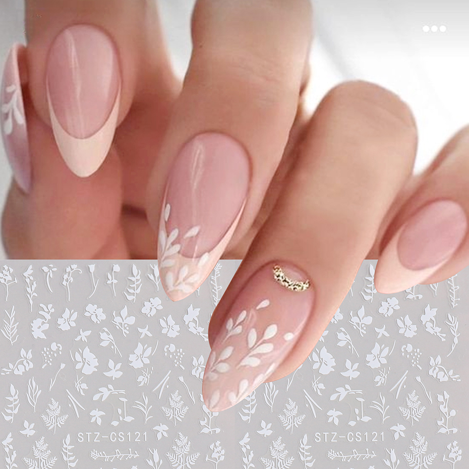 2pcs 3D Simple Floral Leaf Nai - Nail Art Simple Elegant recensie en prijs