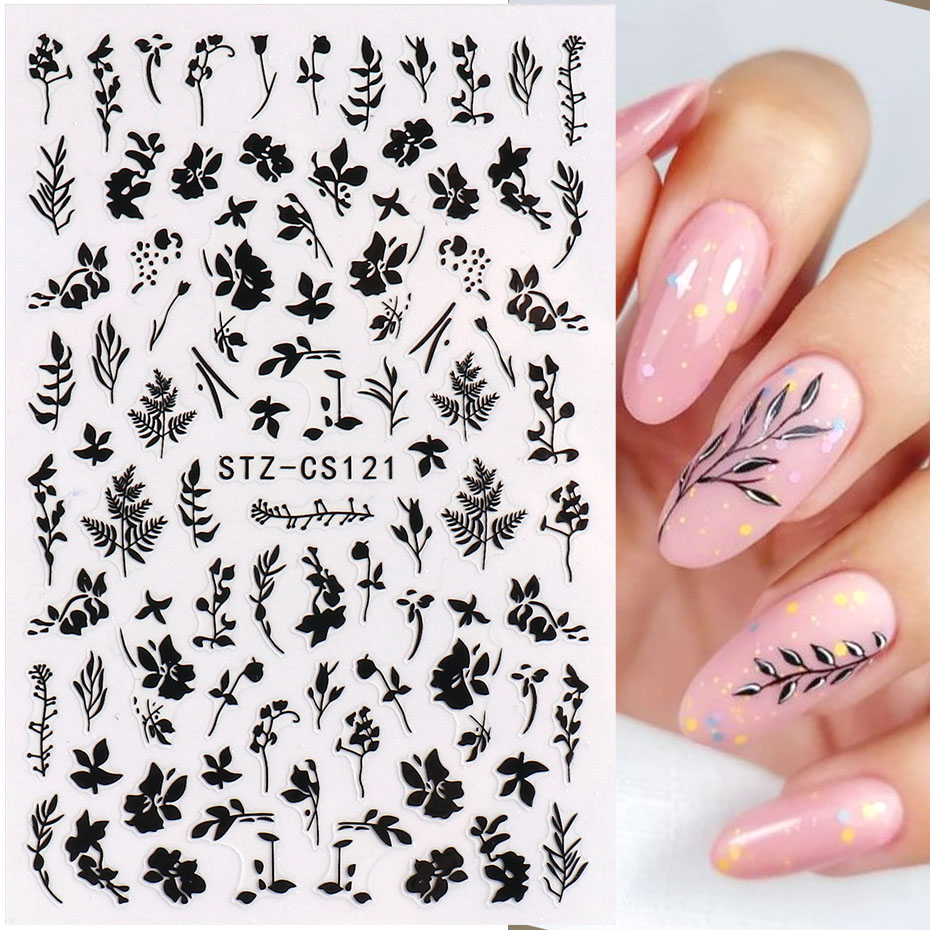 2pcs 3D Simple Floral Leaf Nai - Nail Art Simple Elegant recensie en prijs