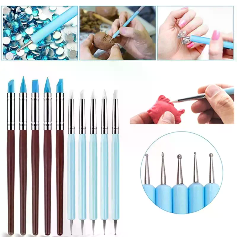 1/10/15 Pcs/Set Dual Ended Rhi - Nail Art Dotting Tool recensie en prijs