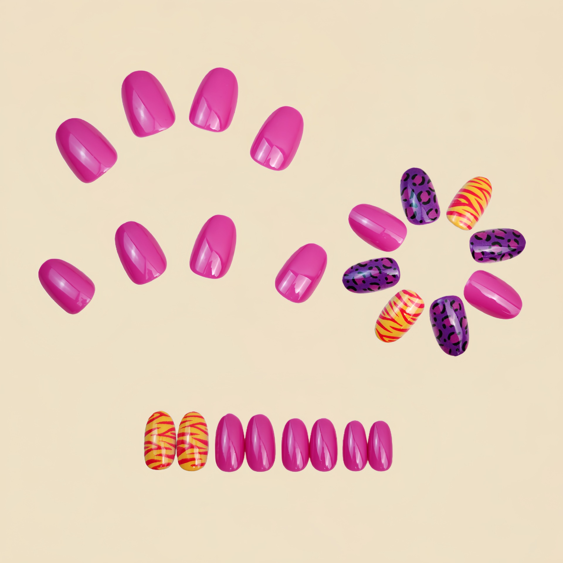 Short long fake nails for wome - Nail Art Aesthetic recensie en prijs