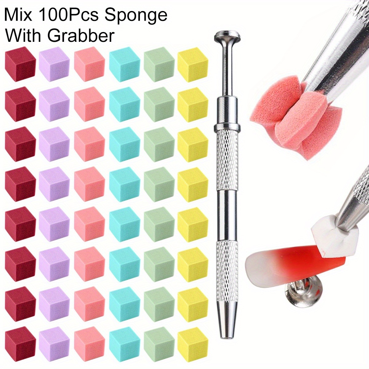 1/50/100Pcs Square Nail Art Sp - Nail Fan Brush recensie en prijs