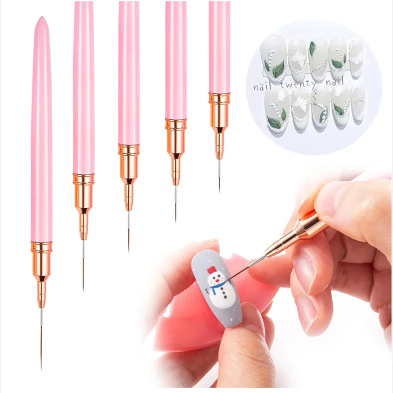 5pc/1set Nail Art Liner Brushe - Nail Fan Brush recensie en prijs
