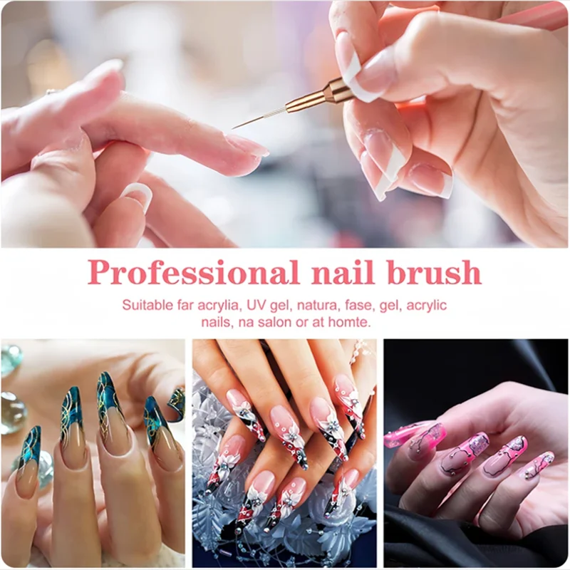 5pc/1set Nail Art Liner Brushe - Nail Fan Brush recensie en prijs