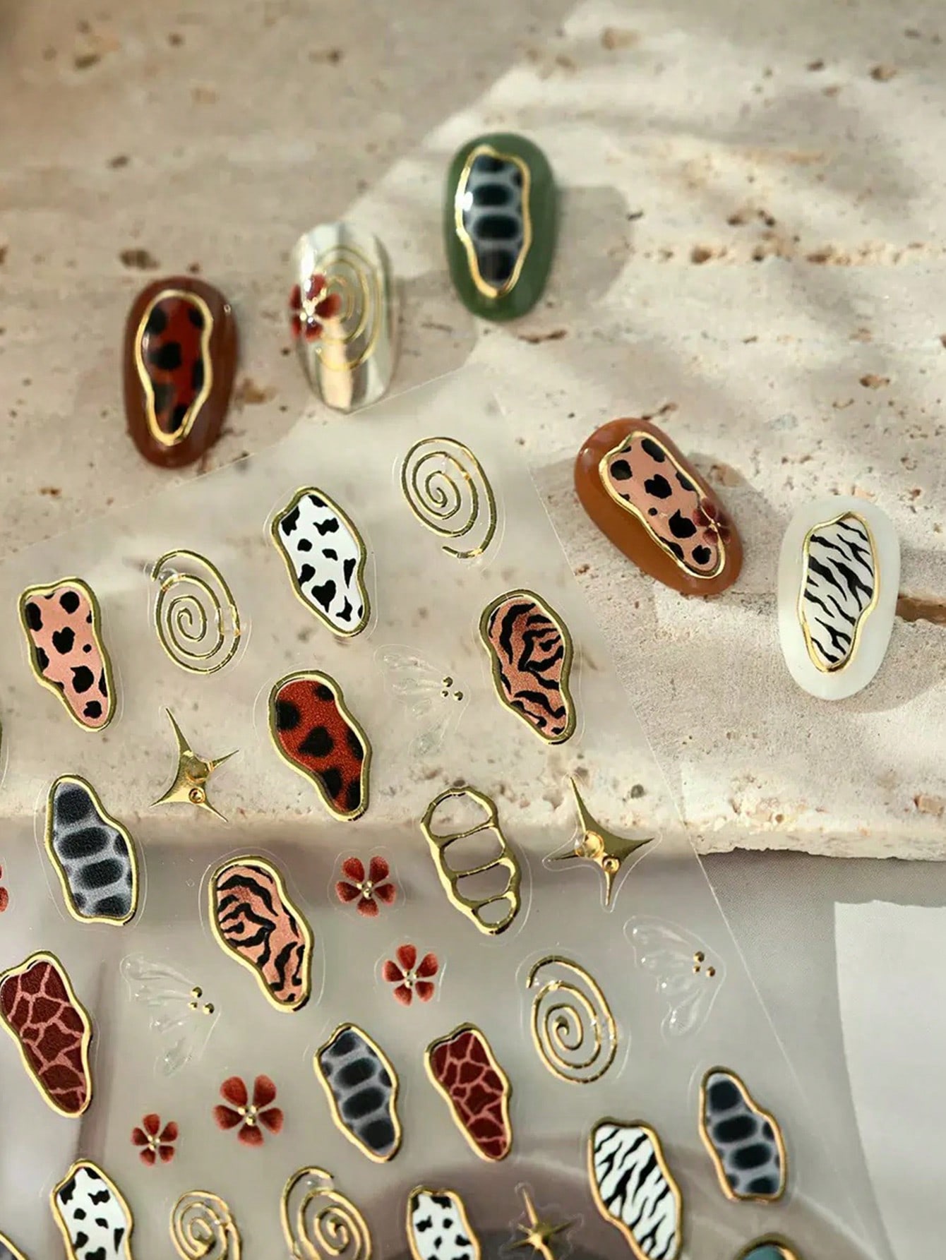 1pc French Leopard Print Color - Nail Art Nail Art recensie en prijs
