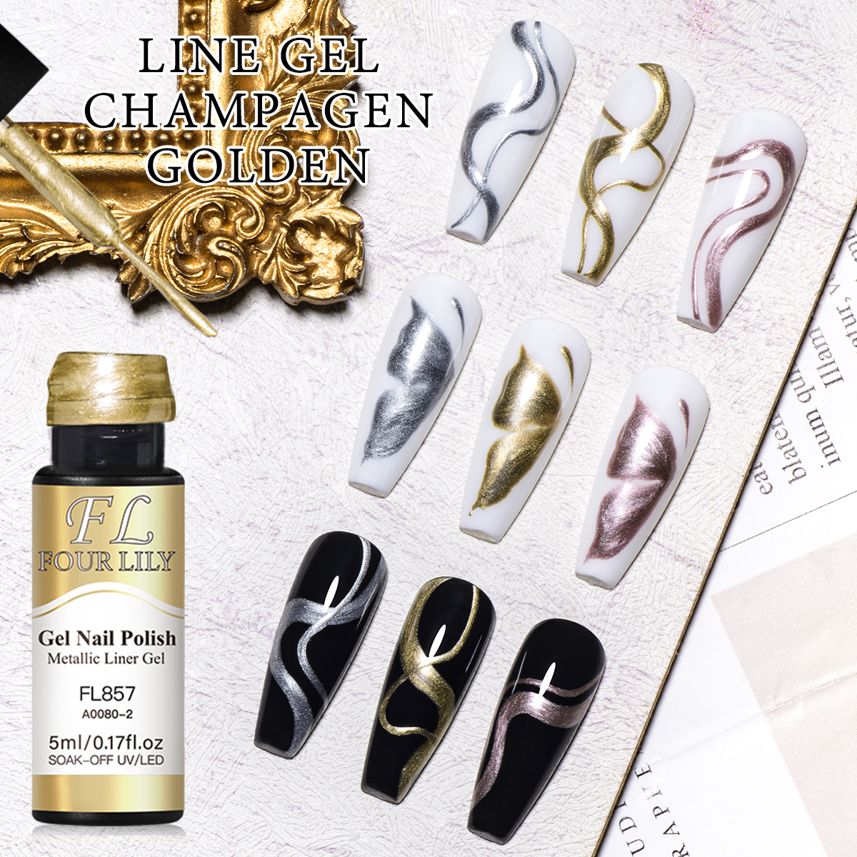Super-Bright Metallic Painting - Nail Art Rose Gold recensie en prijs