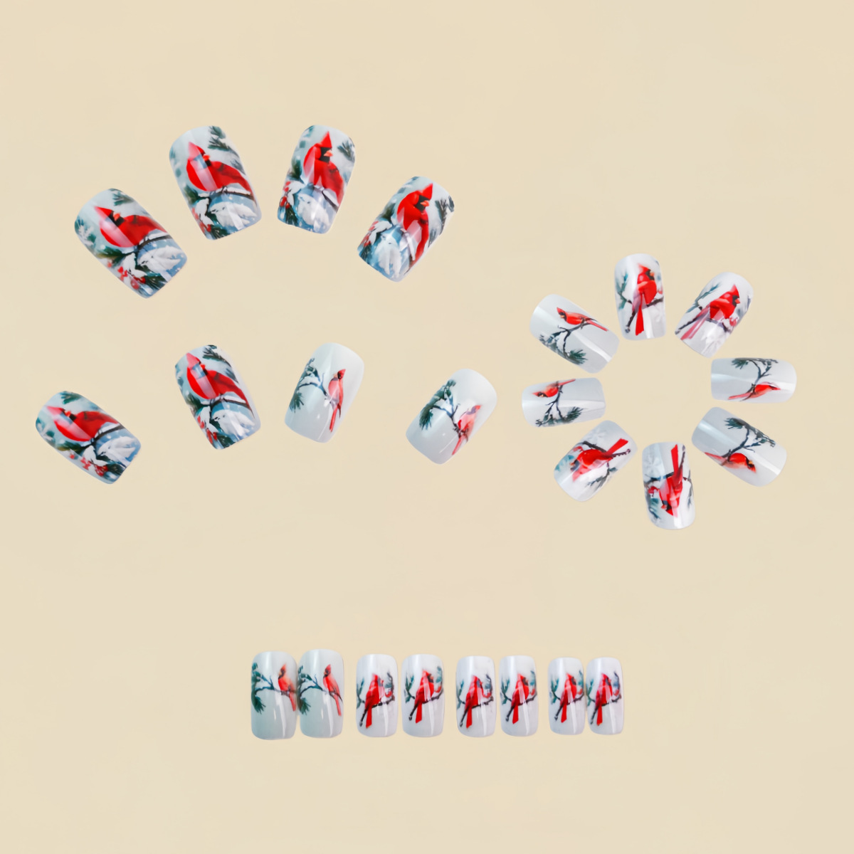 Medium fake nails for women gi - Nail Art Red recensie en prijs
