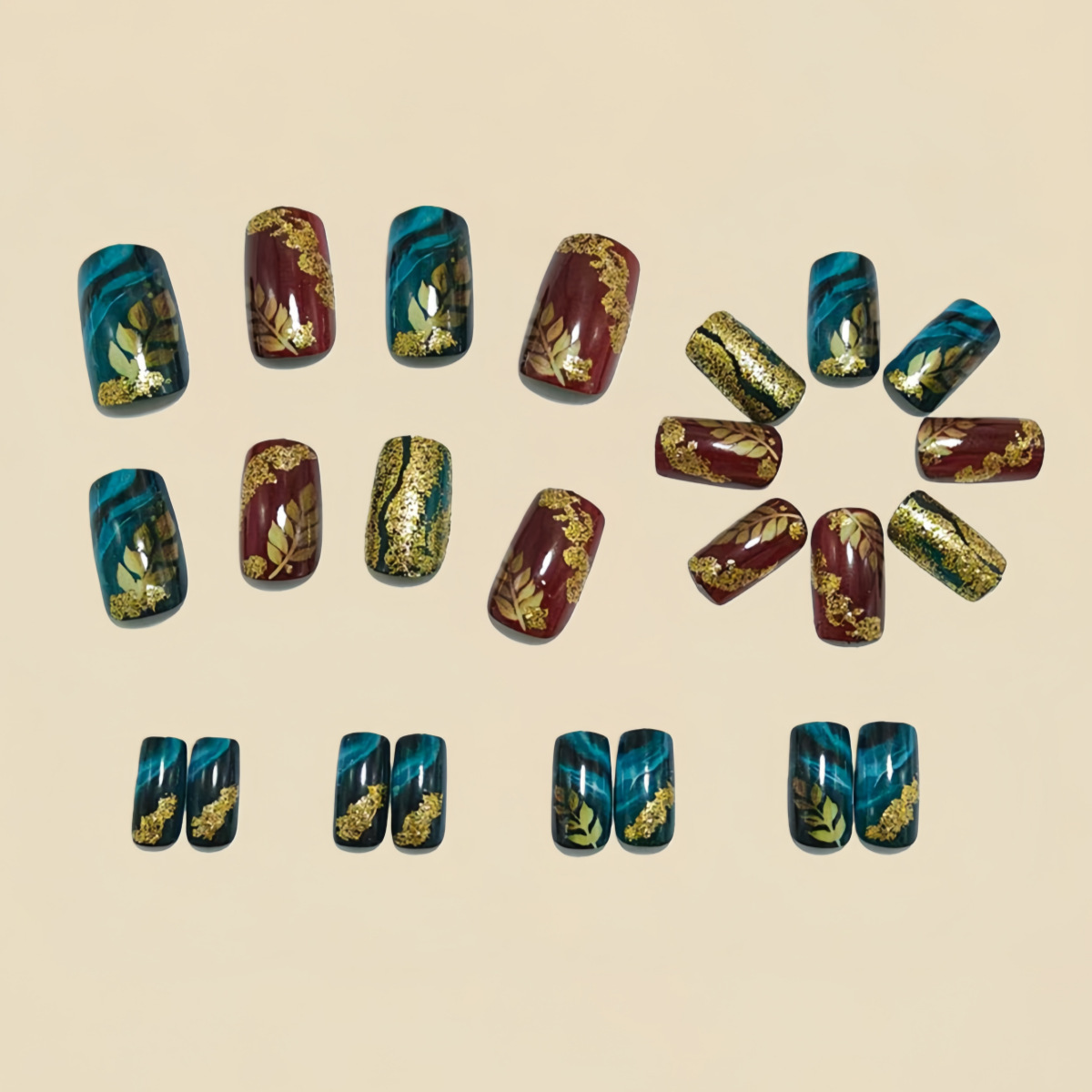 Medium fake nails for women gi - Nail Art Red recensie en prijs