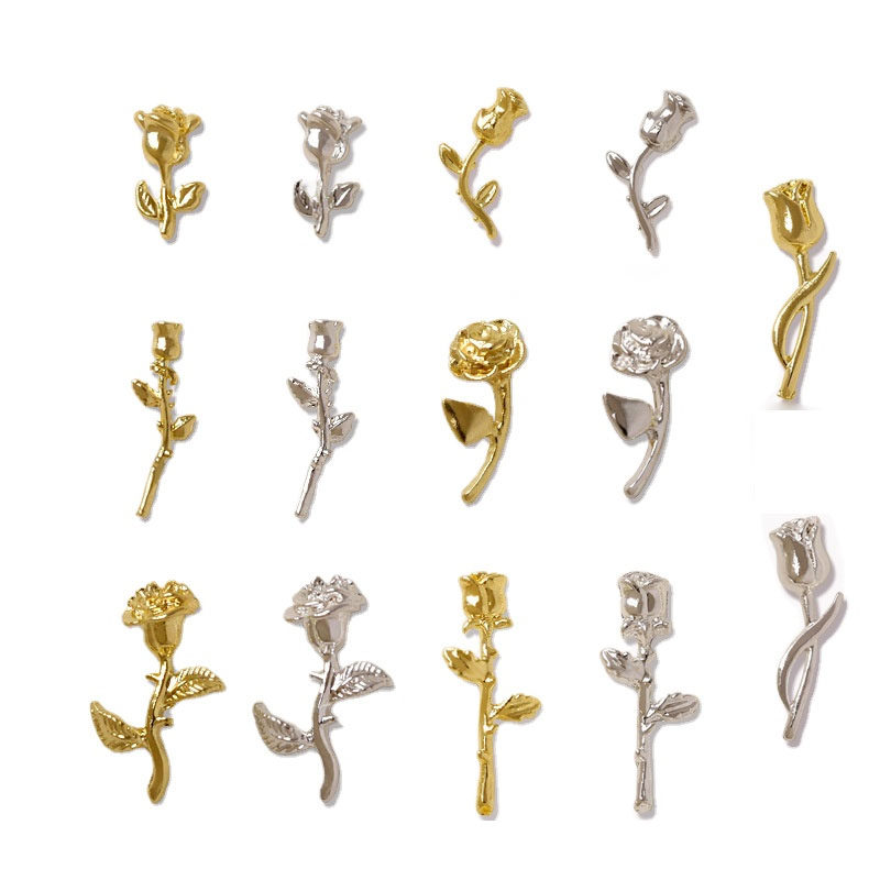 10Pcs 3D Rose Nail Art Ornamen - Nail Art Rose Gold recensie en prijs