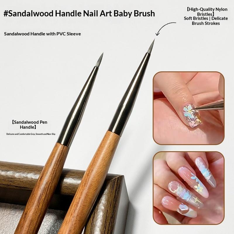7mm Sandalwood Nail Art Brush  - Nail Fan Brush recensie en prijs