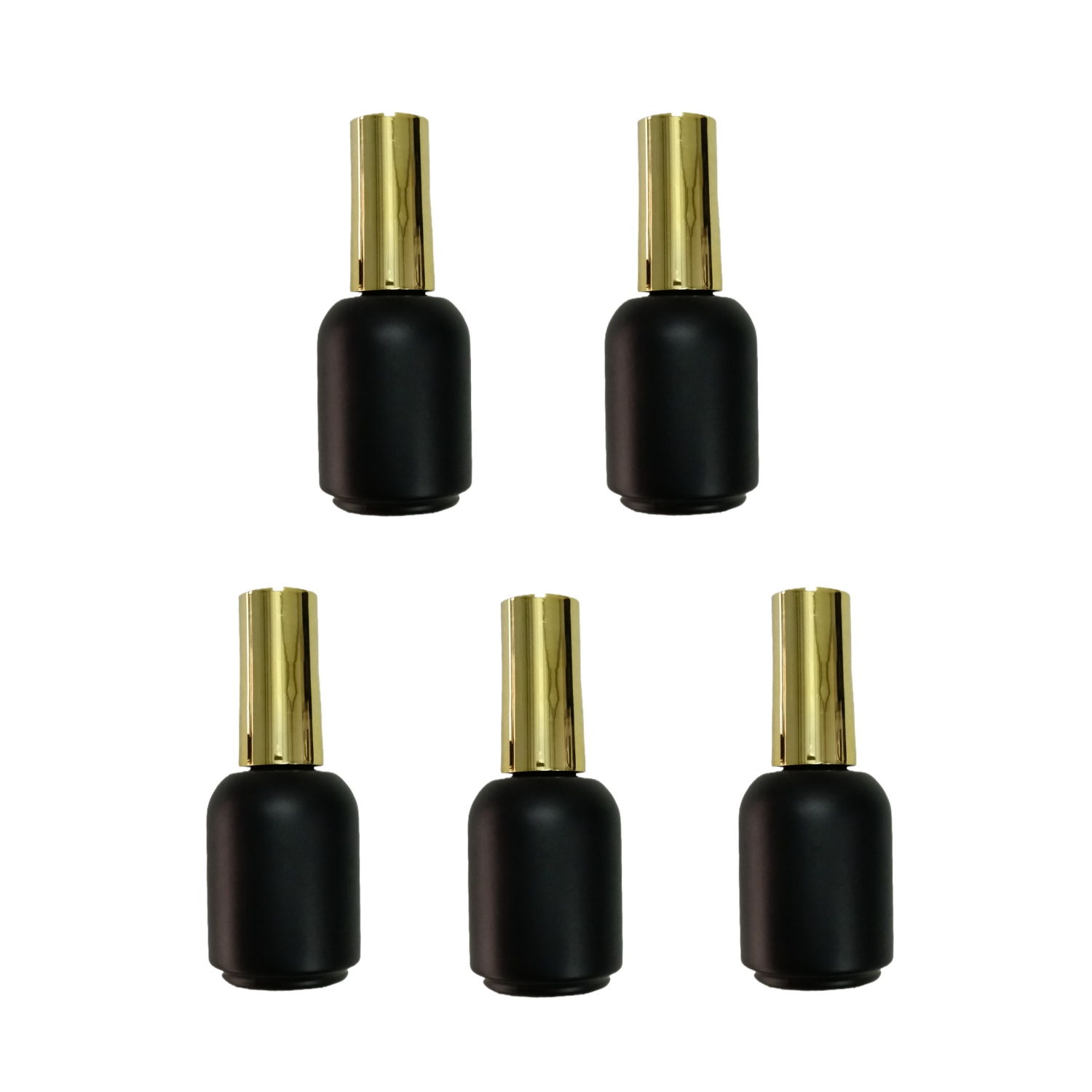 20ML 5 pieces Empty Black glas - Nail Fan Brush recensie en prijs