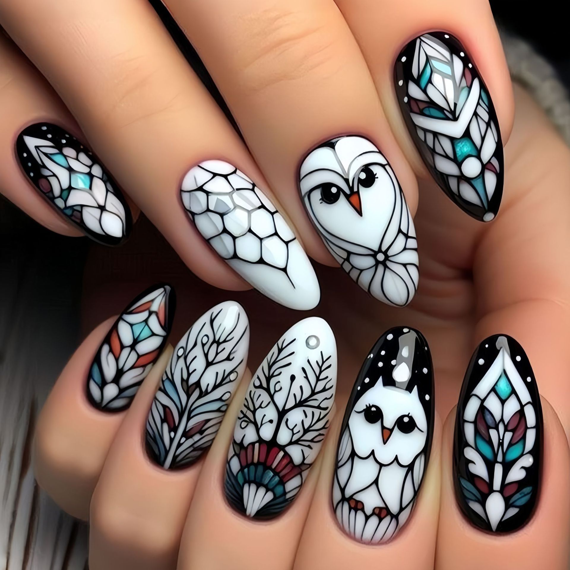 Medium long fake nails for wom - Nail Art Aesthetic recensie en prijs