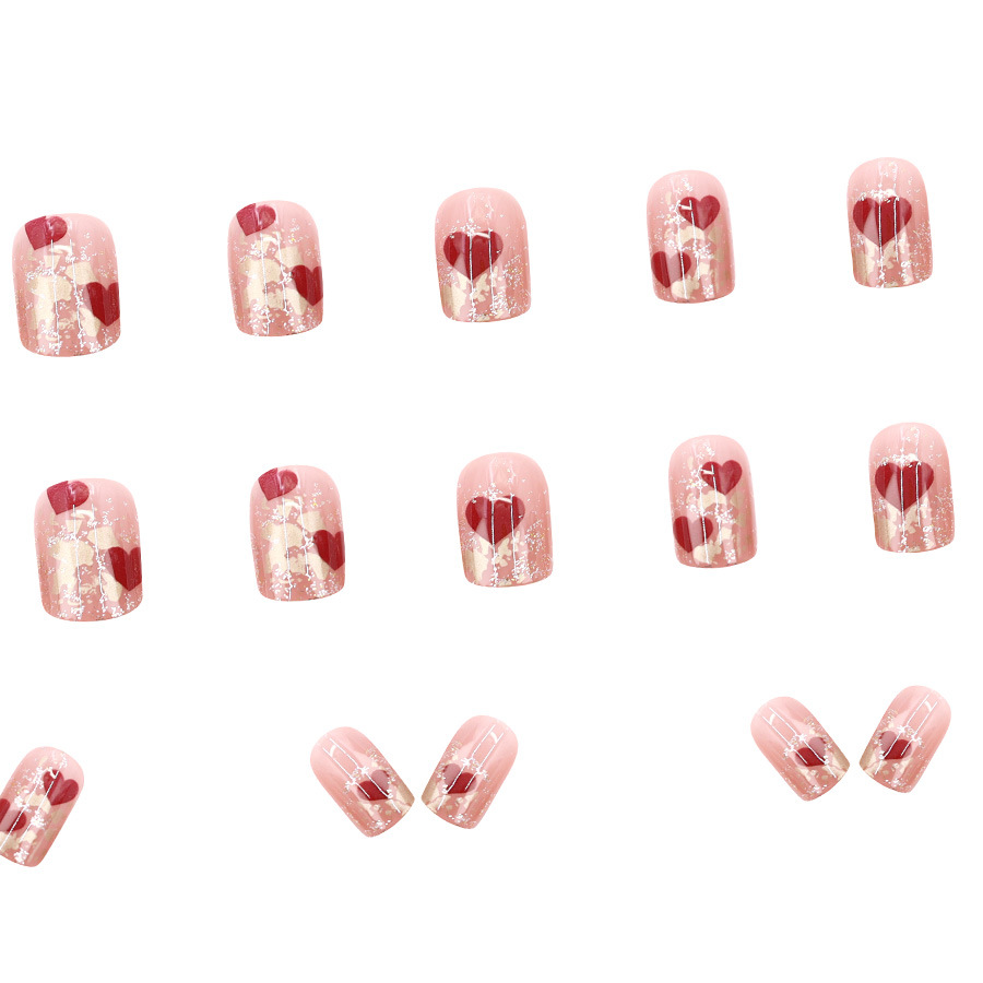 24pcs/set Short Square fake na - Nail Art Red recensie en prijs