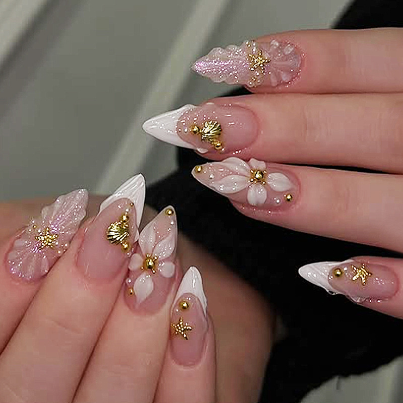 24pcs Finished Almond Press on - Nail Art Aesthetic recensie en prijs