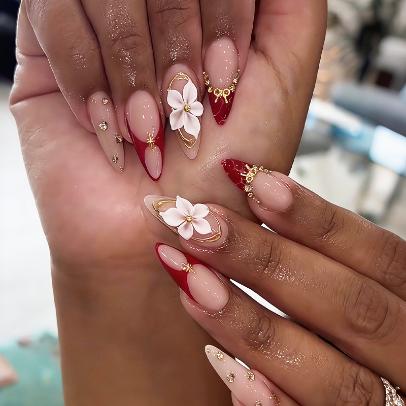 24pcs Finished Almond Press on - Nail Art Aesthetic recensie en prijs