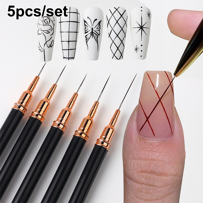#5Pcs/Set Professional Nail Ar - Nail Fan Brush recensie en prijs