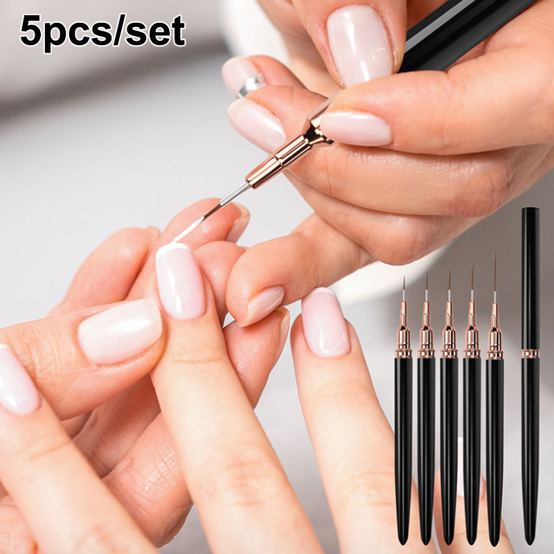 #5Pcs/Set Professional Nail Ar - Nail Fan Brush recensie en prijs