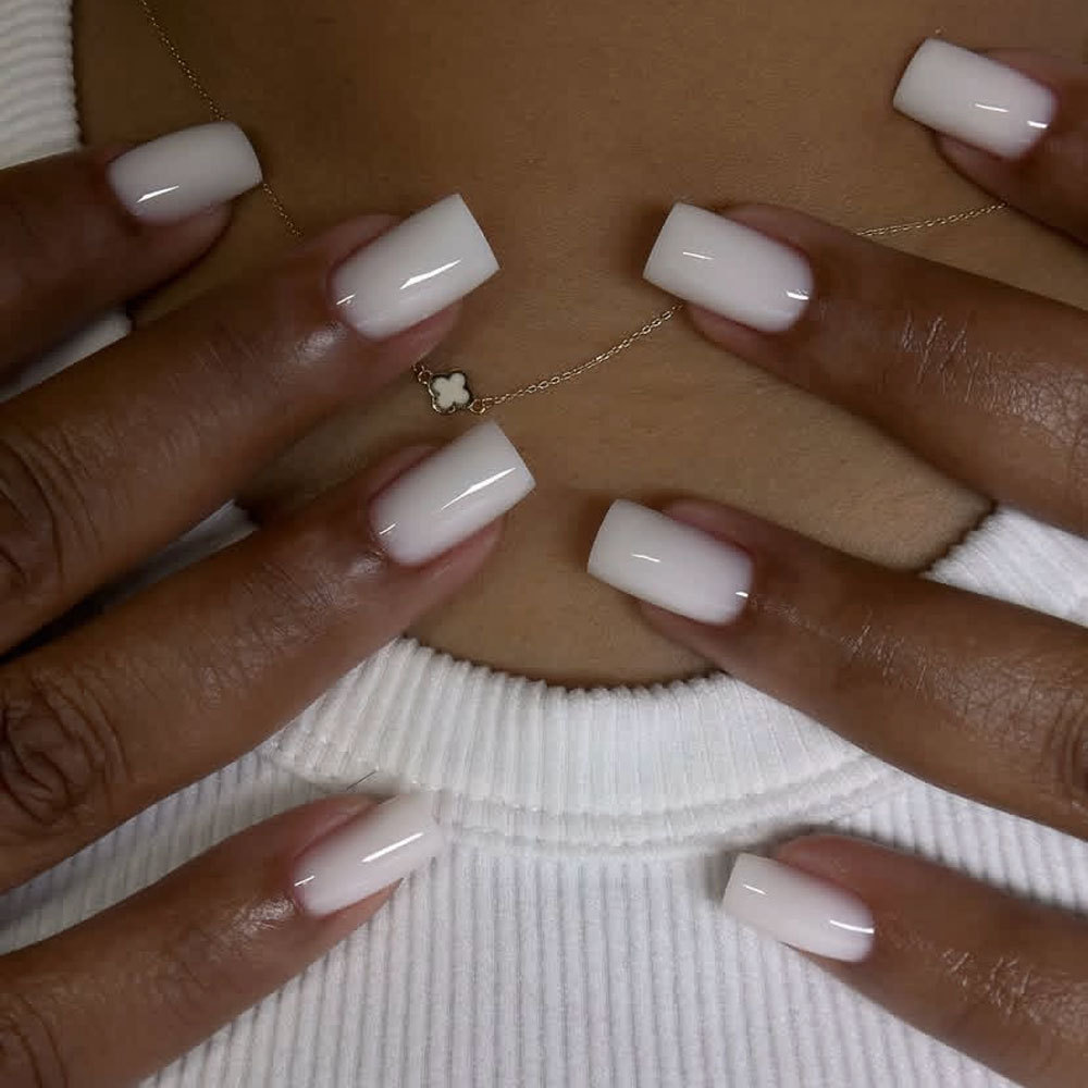 24PCS Simple White Press on Na - Nail Art Simple Elegant recensie en prijs