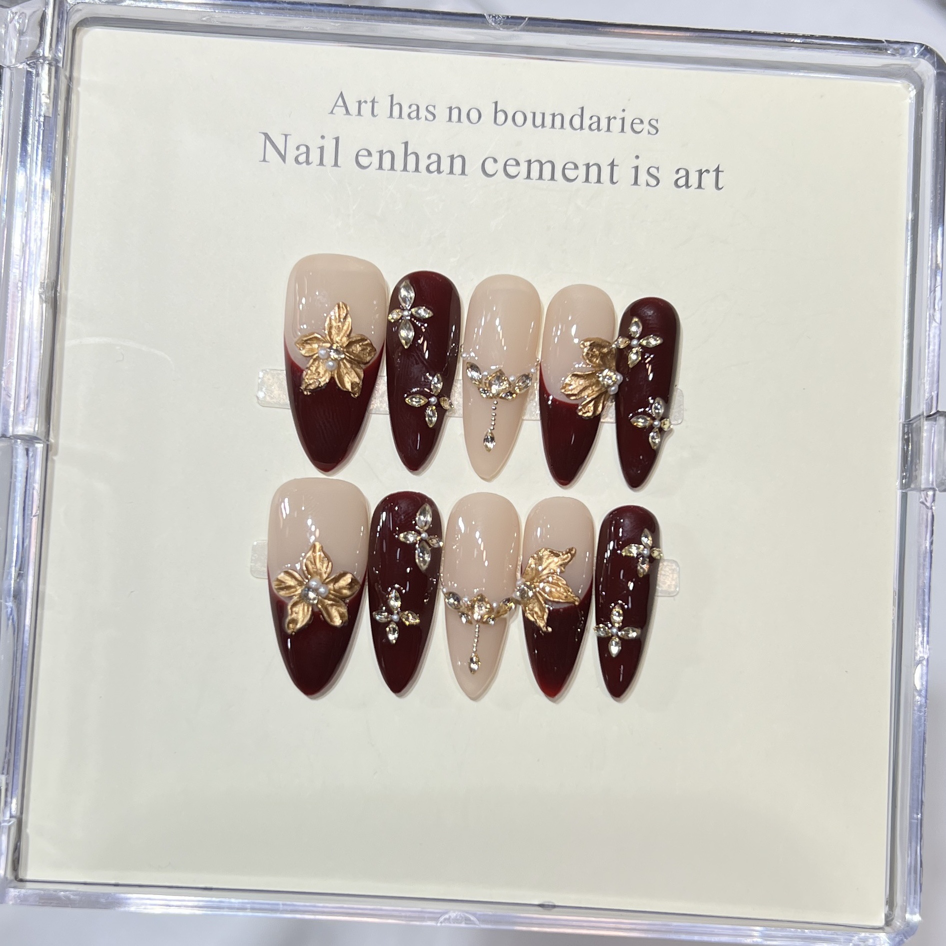 10Pcs Handmade Elegant French  - Nail Art Aesthetic recensie en prijs