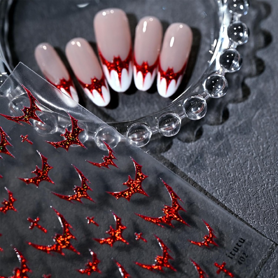 3 Sheets Halloween Nail Sticke - Nail Art Red recensie en prijs