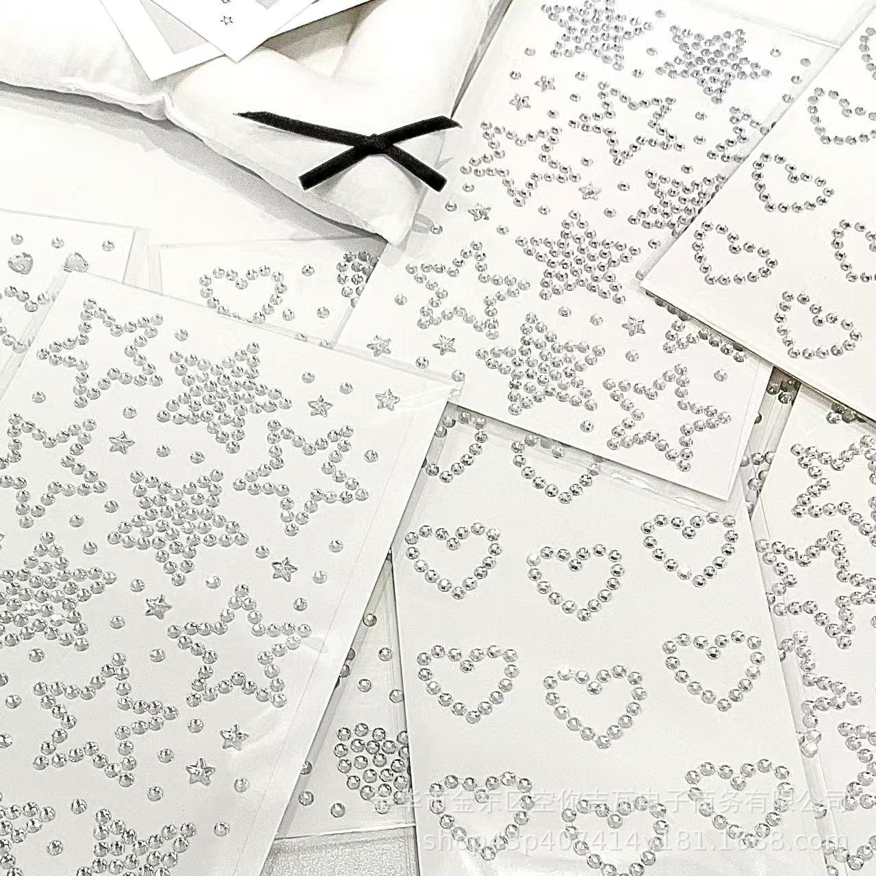 Silver Star Heart Rhinestone S - Nail Art Nail Art recensie en prijs