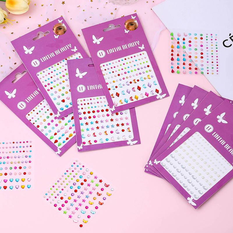 Hot Selling Face Gems Stickers - Nail Art Nail Art recensie en prijs