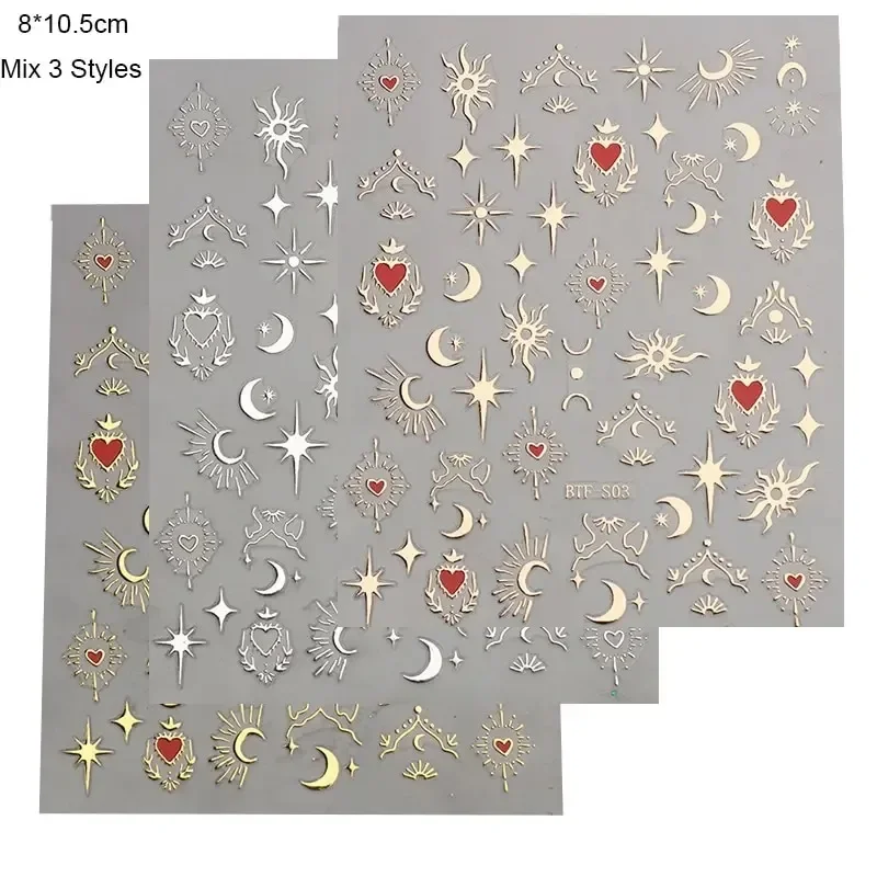 3 sheets1 pack ，3D stickers, n - Nail Art Rose Gold recensie en prijs