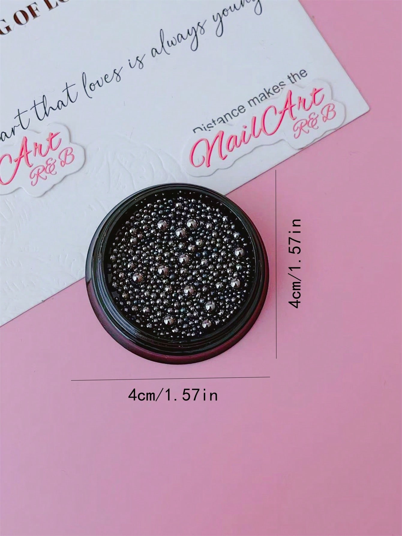 1 Box Assorted Sizes 3D Round  - Nail Art Rose Gold recensie en prijs