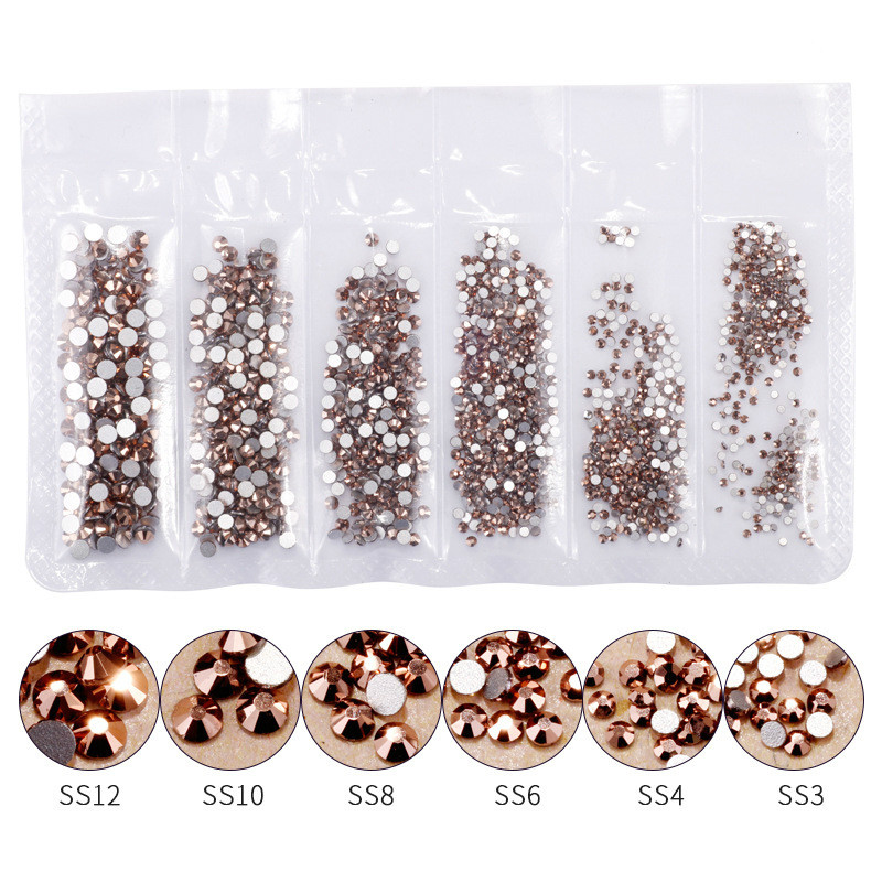 1440pcs Rose Gold Shiny Rhines - Nail Art Rose Gold recensie en prijs