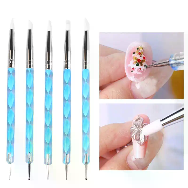 5 Pcs Silicone Clay Sculpting  - Nail Art Dotting Tool recensie en prijs